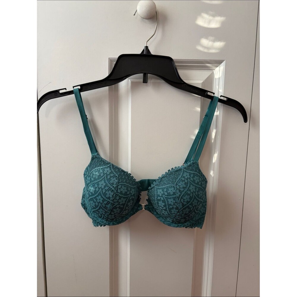 Aerie Bra Size 32C Teal Lace Underwire